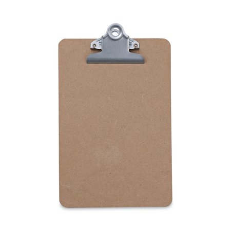 UNIVERSAL Hardboard Clipboard, 3/4" Capacity, 5 x 8 Sheets, Brown, PK3 UNV05610VP